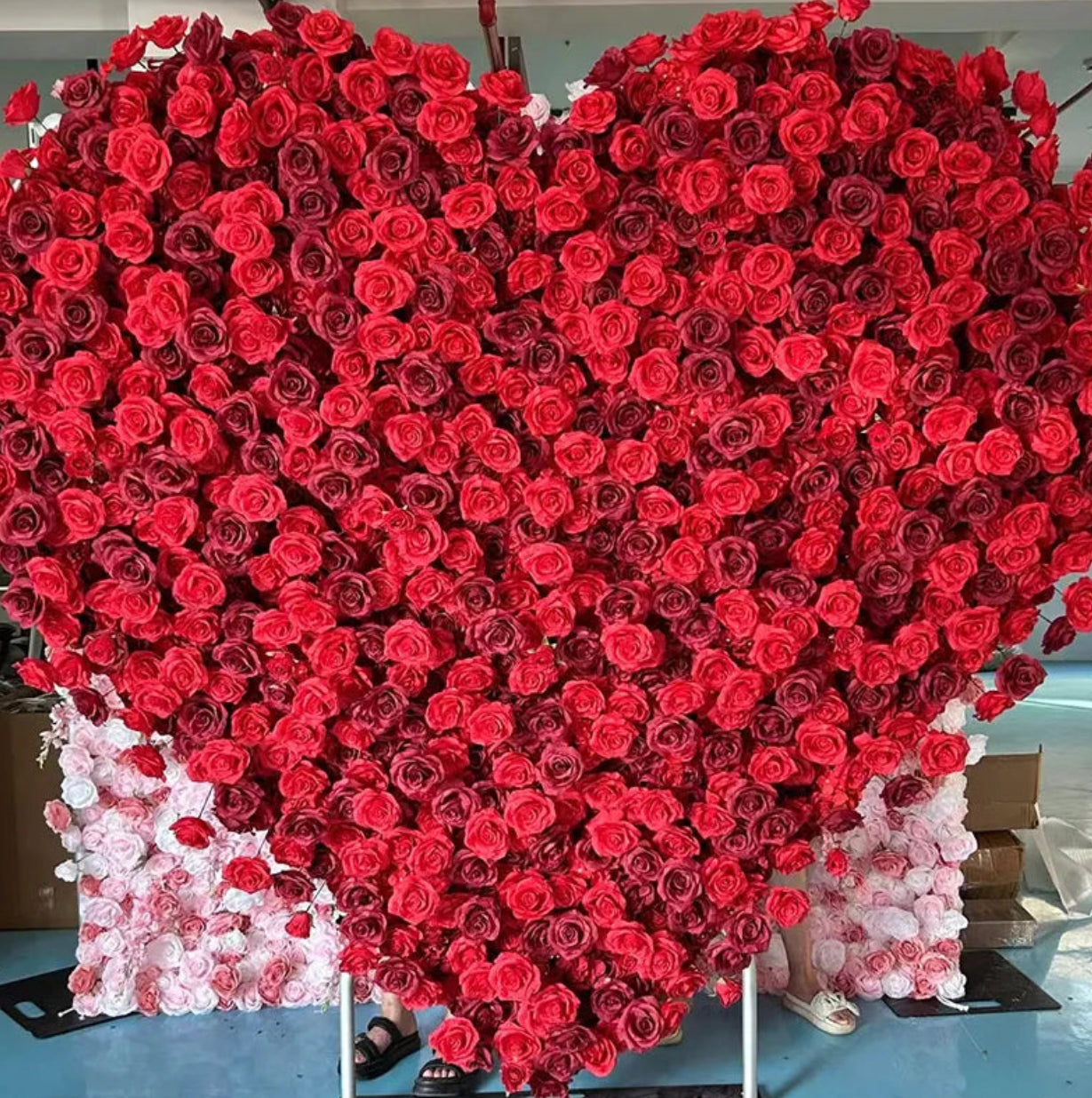 Full Red Rose Premium Floral Heart - 4910