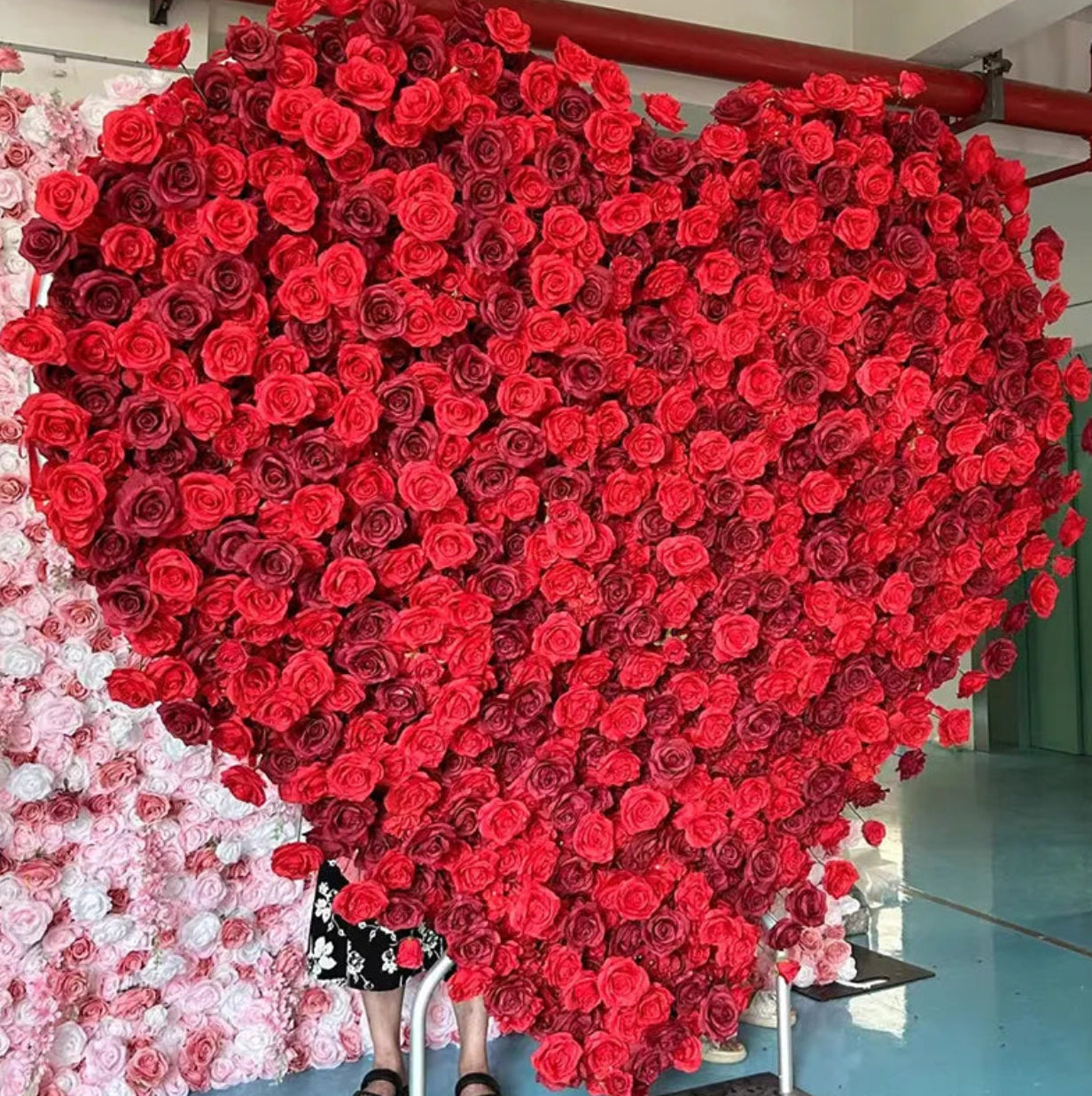 Full Red Rose Premium Floral Heart - 4910