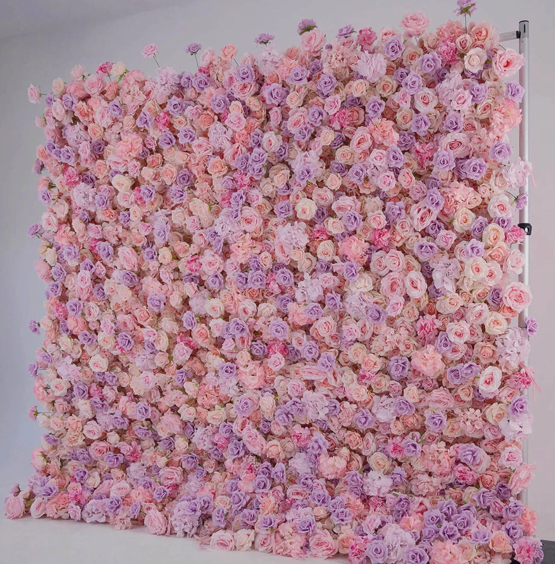 Premium Purple and Pink Wild Rose Flower Wall - 010