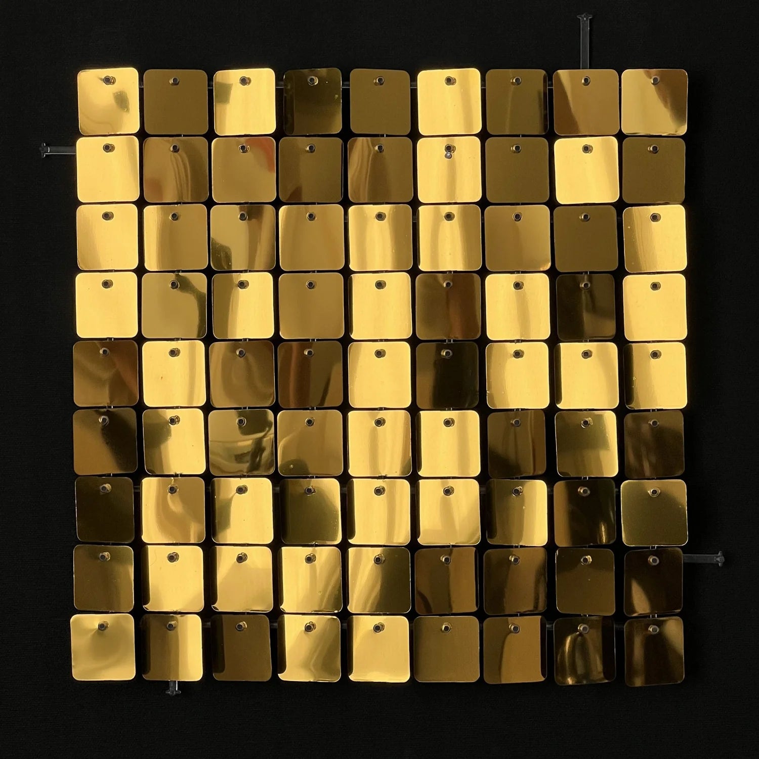 Gold Classic Square Mirror Shimmer Wall - 4005