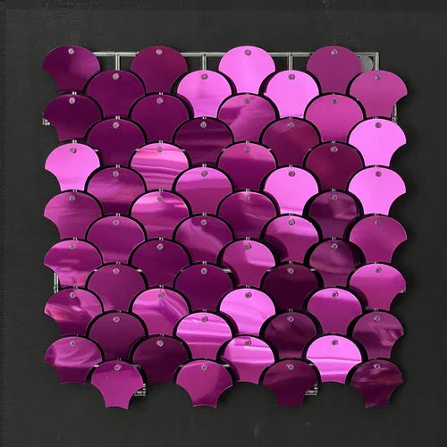 Violet Classic Shell Mirror Shimmer Wall - 4044